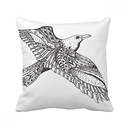 Oreiller Peinture Oiseau Paon housse canapé décor 40x40 - 2
