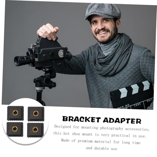 Soporte para flash de cámara resistente en ABS y hierro con adaptador de zapata universal 7