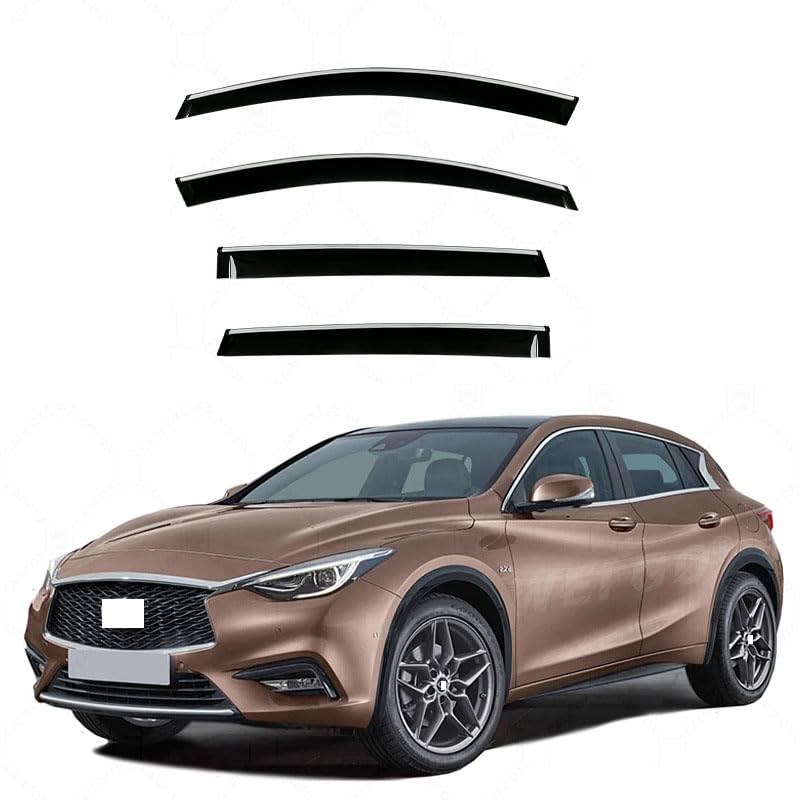 Deflectores de aire para Infiniti Q30 H15 2015-2019 de lluvia y sol set de 4 piezas completo