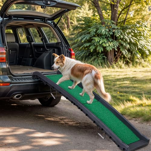 ZENY-Portable-Folding-Dog-Ramps-for-SUV-Truck-Car-Ramp-Stairs-Step-Ladder-for-Pet-Non-Slip-Pet-Ramp-with-Raised-Siderails ZENY Portable Folding Dog Ramps for SUV Truck Car Ramp Stairs Step Ladder for Pet Non Slip Pet Ramp with Raised Siderails