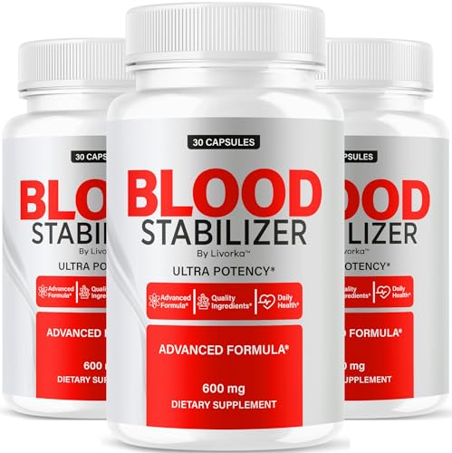 (3 Pack) Blood Stabilizer Supplement - Original Blood Stabilizer Advanced Blood Formula Capsules, BloodStabilizer All Natures Pills - Maximum Strength, Premium Vitamin, 90 Capsules for 3 Months