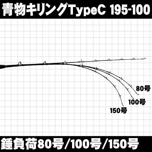 配送員設置 10 Off おり釣具 船竿 青物用 グラスソリッド ロッド 青物キリング Typec 195 150号 Ori ロッド 竿