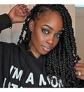 Pre-twisted Passion Twist Hair 12 Inch Passion Twist Crochet Hair Pre-looped Water Wave Crochet B...