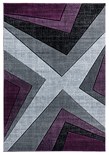 United Weavers of America Bristol Zine Plum Runner Rug, 2'7