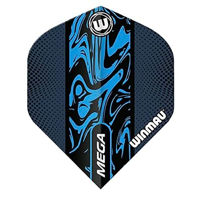 WINMAU Mega Standard Liquid Dart Flight Set - 3 set per pack (9 Flights in Total)