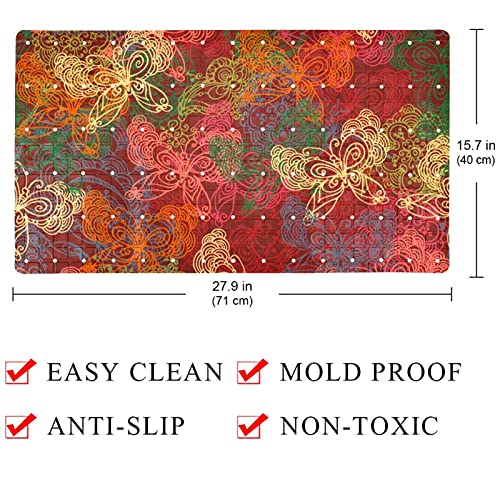 Alfombras de baño antideslizantes antimoho lavables para el hogar 5