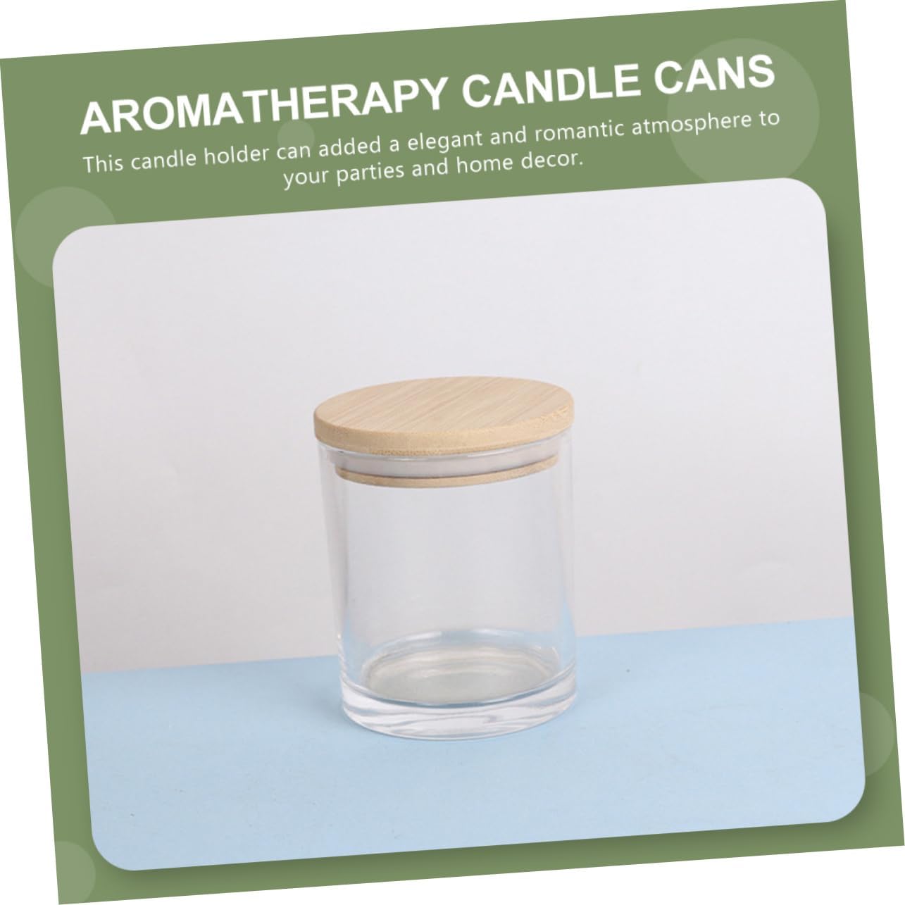 ULDIGI 5sets Glass Candle Cups Frosted Candle Jars for Aromatherapy DIY Making
