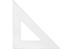 Westcott Drafting Triangles 45 and 90 Degree Set, 12-inch