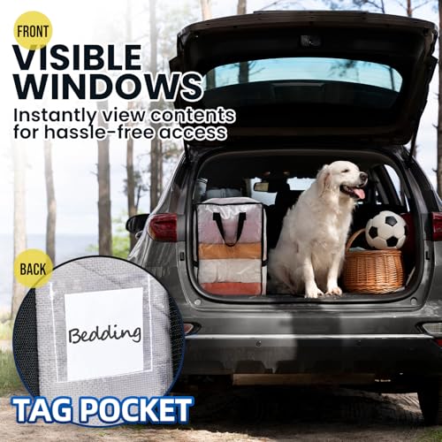 Image of TAILI 2 Pack Clear Moving Bags W /Adjustable Backpack Straps,Moving Supplies | Moving Boxes Alternative, Heavy Duty Storage Totes for College Packing, Backpack for Travel, Dorm, Laundry