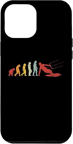 iPhone 12 Pro Max Retro Kitesurf Kite Surfer Evolution Boarding Ape Kitesurfer Case