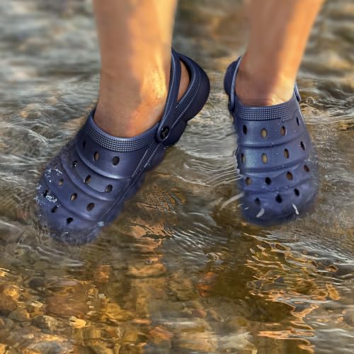 Image of KEMISANT Cushioned Clogs Mules for Men Garden Beach Water Fun-Lightweight | EVA Cushioned Footbed| Arch Support | Slip-resistant | Unisex