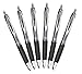 Uni-Ball Signo 207 Retractable Gel Pen, 1.0mm Bold Point, Black, Pack of 6