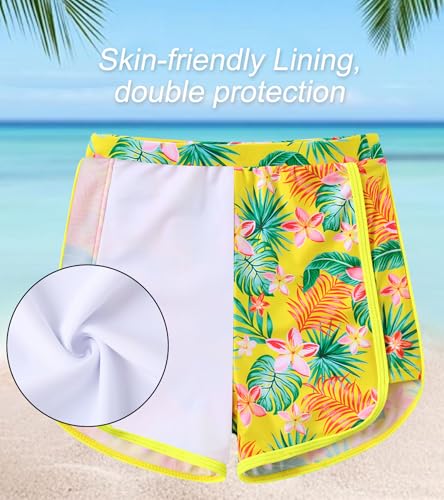 Image of Vogseek Girls Rash Guard Swimsuits 2 Piece Bathing Suit UPF 50+ Summer Swimwear Size 7-12T