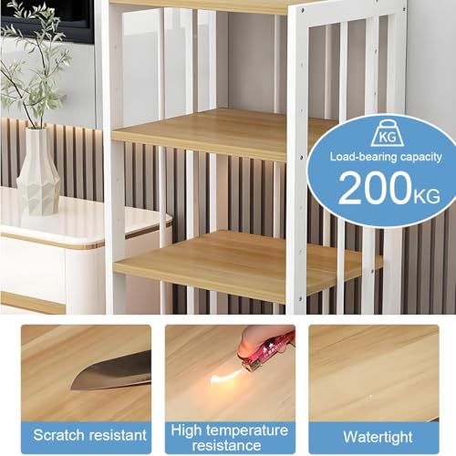 Design moderne de meuble audio blanc avec étagère stéréo réglable - 7