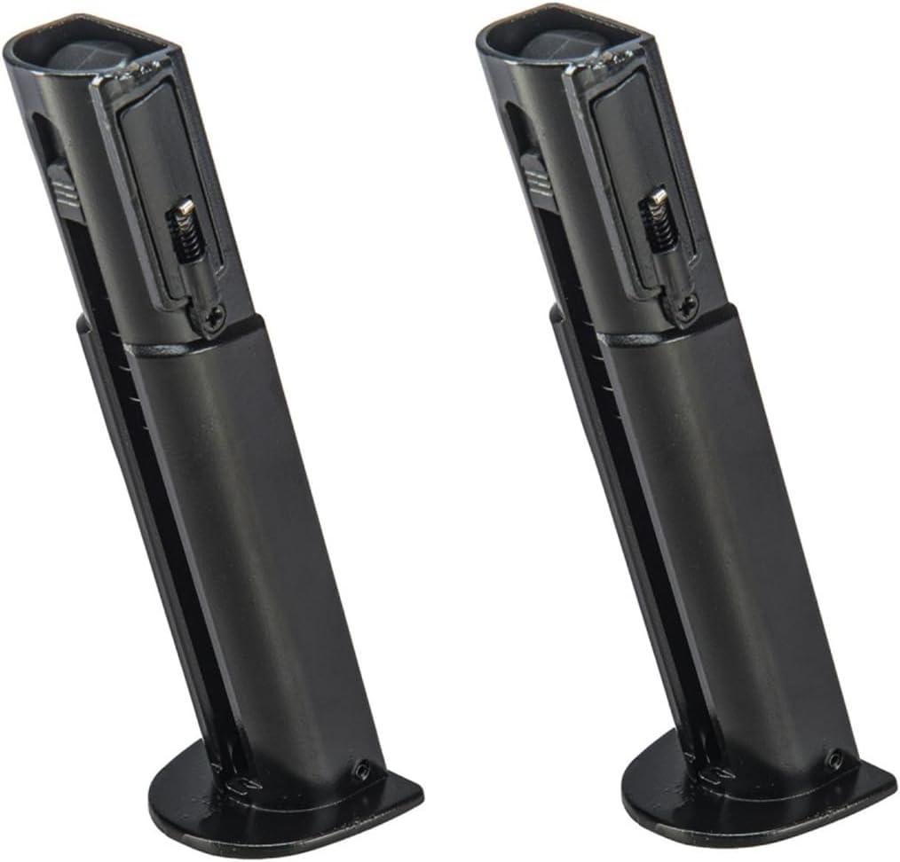 Lancer Tactical [Self Defense] 0.5 Caliber Non Blowback Air 7 Round Spare Magazine- Pepper Gun Magazine Scorpion (Black) x2