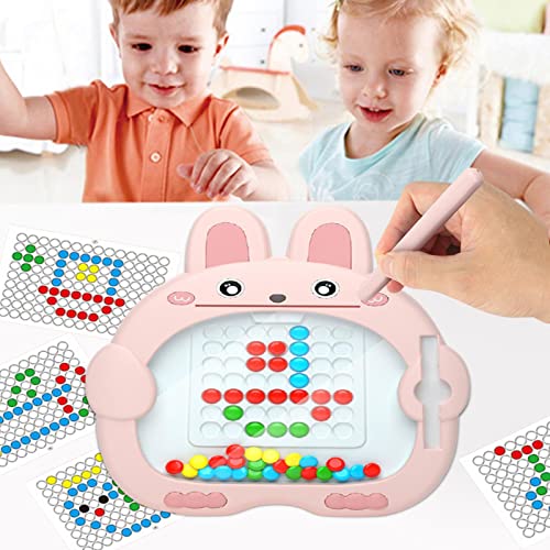 Placa magnética do Doodle | Coelho Montessori Toddler Travel Toys,Placa magnética divertida com miça