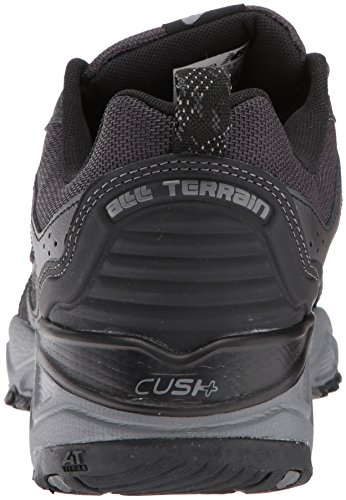 New Balance Men's 481V3 Water Resistant Cushioning Trail Running Shoe, Black/Grey, 10.5 4E US