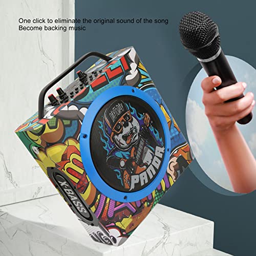 Kuidamos Portable Outdoor Speaker, Deep Bass Bluetooth Dance Speaker Recording Large Coverage Bright Treble Knob Control With Wired Microphone For Street Dance #TOP4