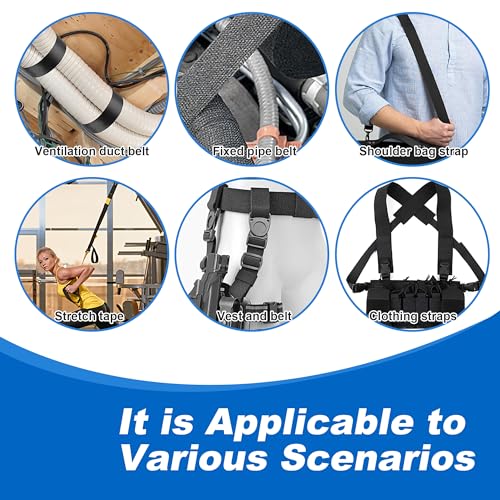 Heavy Duty Duct Strap 150FT Black Nylon Webbing Strap for HVAC Duct, Durable Wrap Support Band for HVAC, Air Duct, Vent Installation, Building & Home Improvement by GTACASS - Used condition - Image 6