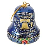 Healeved アメリカ建国250周年記念ベルオーナメント 金属製吊り下げ装飾 歴史的記念ベル ドア飾り 家庭 店舗の祝典用