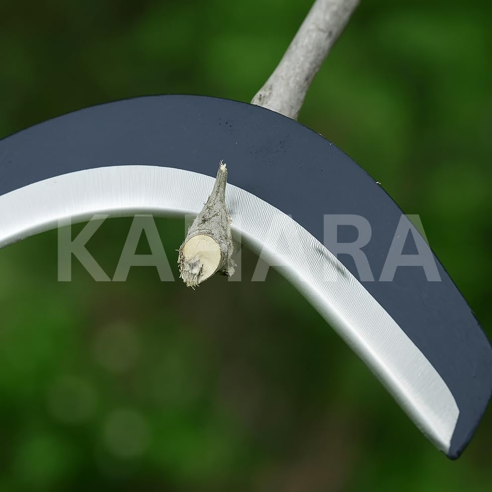 Image of Kahara Heavy Coconut Plucker | Grass Sickle Cutter Head for Grass, Weeds, Gardening, Harvesting and Farming | Grass Sickle for Tree Branches | Grass Cutter Tools (Material : Heavy)