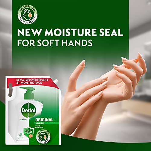 Image of Dettol Liquid Hand wash Refill Original -1500 ml and Dettol Liquid Soap Jar Original, 900 ml