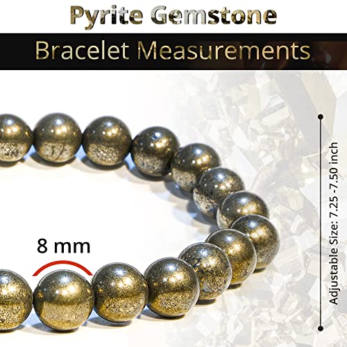 Image of ANAYA AGATE Healing Crystal Bracelet for Women and Men - 8mm Round Beaded Bracelet for Men and Women - Unisex Stretchy Gemstone Bracelet for Healing and Protection