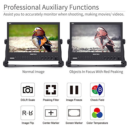 Image of P133-9HSD 13.3 Inch 4K HMDI Broadcast Monitor Professional LCD Director Studio Production Monitoring IPS Screen Aluminum Design