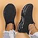 Canbebig Womens Nurse Babe Shoes Tennis Running Athletic Lightweight Lace-Up Breathable Fashion Sneakers Mesh Non-Slip Breathable Gym Sports Orthopedic Sneakers High Top Footwear Black