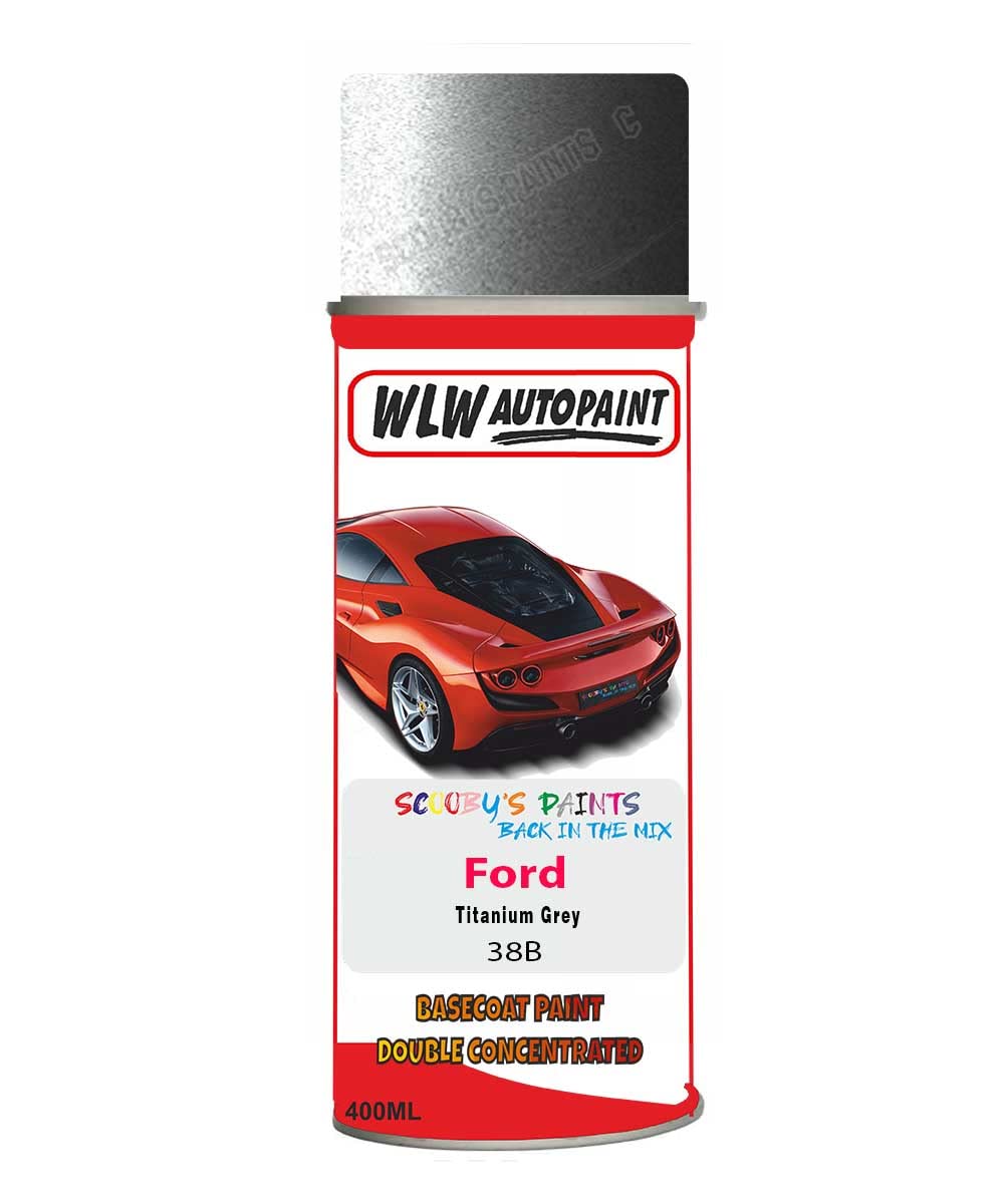 Basecoat Aerosol Spray Paint For Ford Ranger Titanium Grey 2005-2009 Code 38B