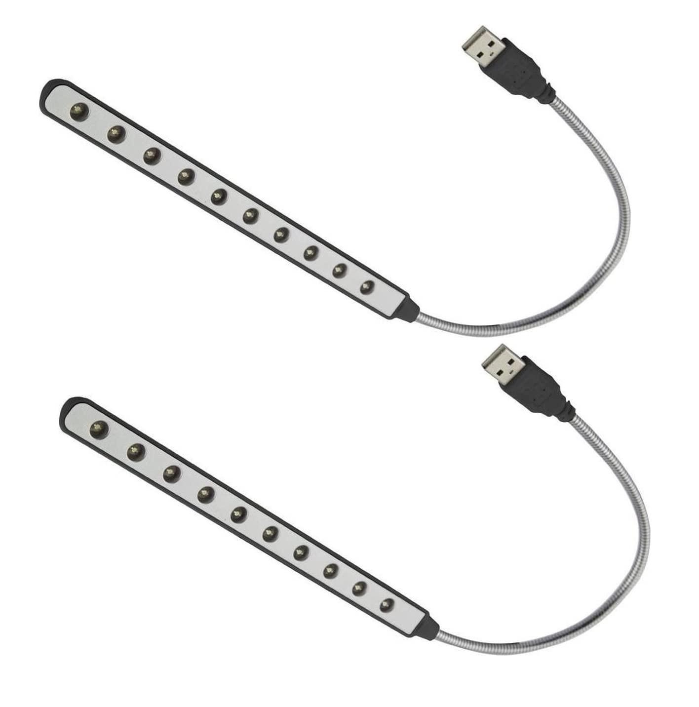 PARUHT (Pack of 2 USB Portable Reading Lamp with 10 Bright LED Lights and Flexible Gooseneck for Notebook Laptop, Desktop, PC and MAC Computer Keyboard (Mix Color, Any Color) (B0B6PGTGPQ) Amazon Price History, Amazon Price Tracker