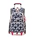 Mfikaryi Girls Rolling Backpack Elementary Student Outdoor Travel Trolley Bag Bookbag with Wheels