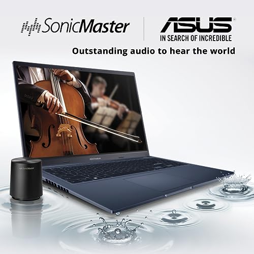 Image of ASUS VivoBook 15 15.6 inch FHD Laptop, Intel i5-1240P, 16GB RAM, 256GB PCIe SSD, Intel Iris Xe Graphics, Backlit Keyboard, Fingerprint Reader, Wi-Fi 6, Win 11, Blue, 32GB Hotface USB Card