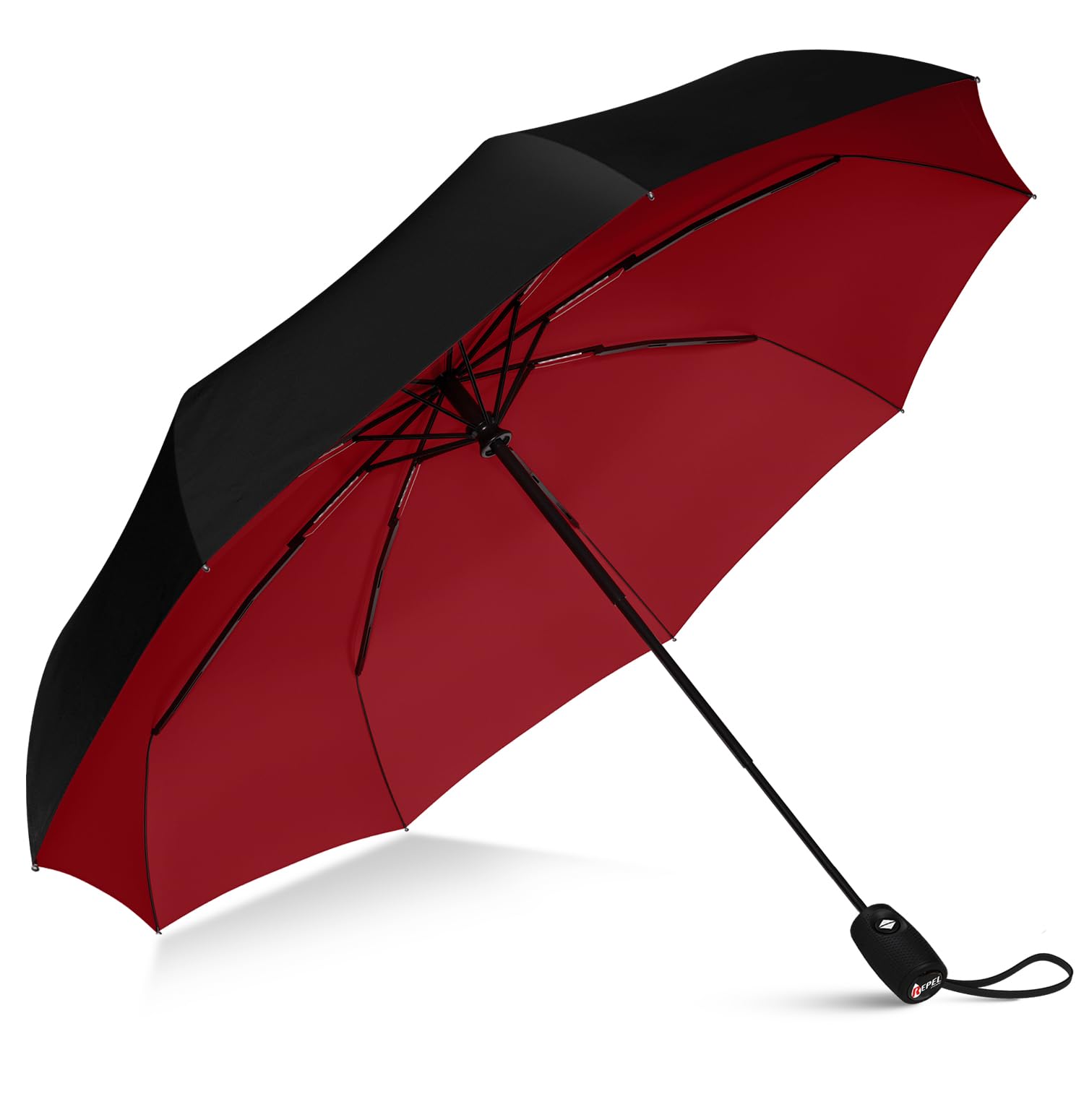 Repel Umbrella 強風でも安心 軽量&耐久性の折りたたみ傘 ワンタッチ自動開閉 撥水加工 メンズ レディース コンパクト設計 通勤 通学 旅行 おりたたみ傘