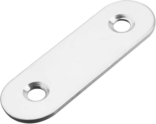 Miniatura 3 de Paquete de 50 placas de esquina planas de metal para unir placas de unión de metal, soporte de reparación con tornillos de fijación, 2 pulgadas x