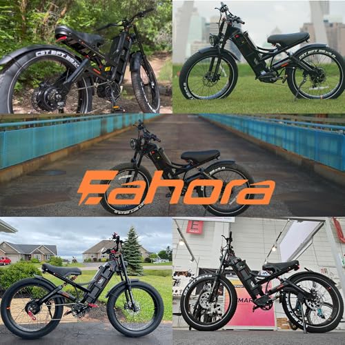 Image of 2026 eAhora Romeo Pro 3 Electric Bike for Adult, Peak 6000W Dual Motor, 52mph, 60V 80Ah Battery, 300 Miles Long Range, 26 inch*4.0 Fat Tire, Air Suspension, App, Commute, Delivery, All-Terrain
