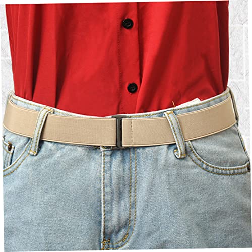 Invisible Belt Elastic Stretch Waist Belts No Show Flat Buckle Men Women Wide Cinch WaistElastic Stretch Waist Belt3
