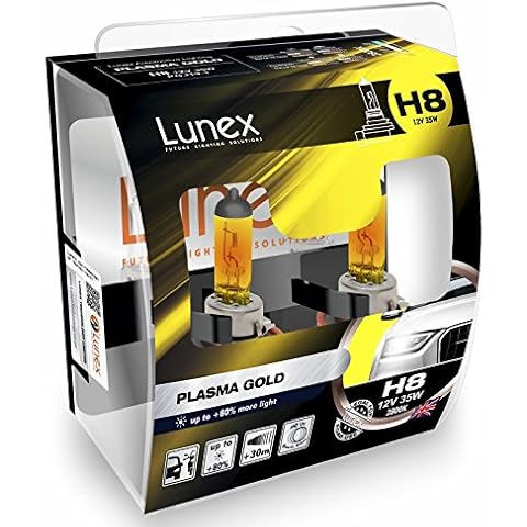 LUNEX H8 PLASMA GOLD Bombillas halógenas Faros amarillo Cover