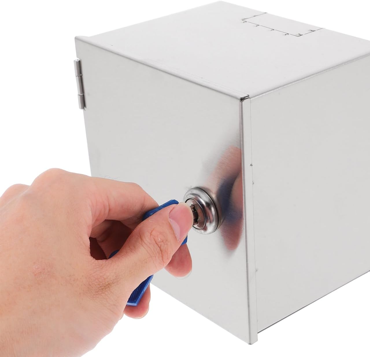 Heavy Duty Stainless Steel Weatherproof Electrical Outlet Security Box Lockable Theft Socket Cover for Outdoor Use Design Easy DIY Installation Robust