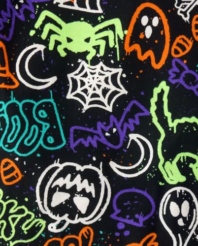 Image of The Children's Place Baby and Kids' Sibling Matching Halloween and Holiday Pajama Sets, Cotton