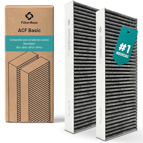 Filtre à charbon actif Bora Basic BAKFS par FilterBase pour plaques BIU BHU BFIU