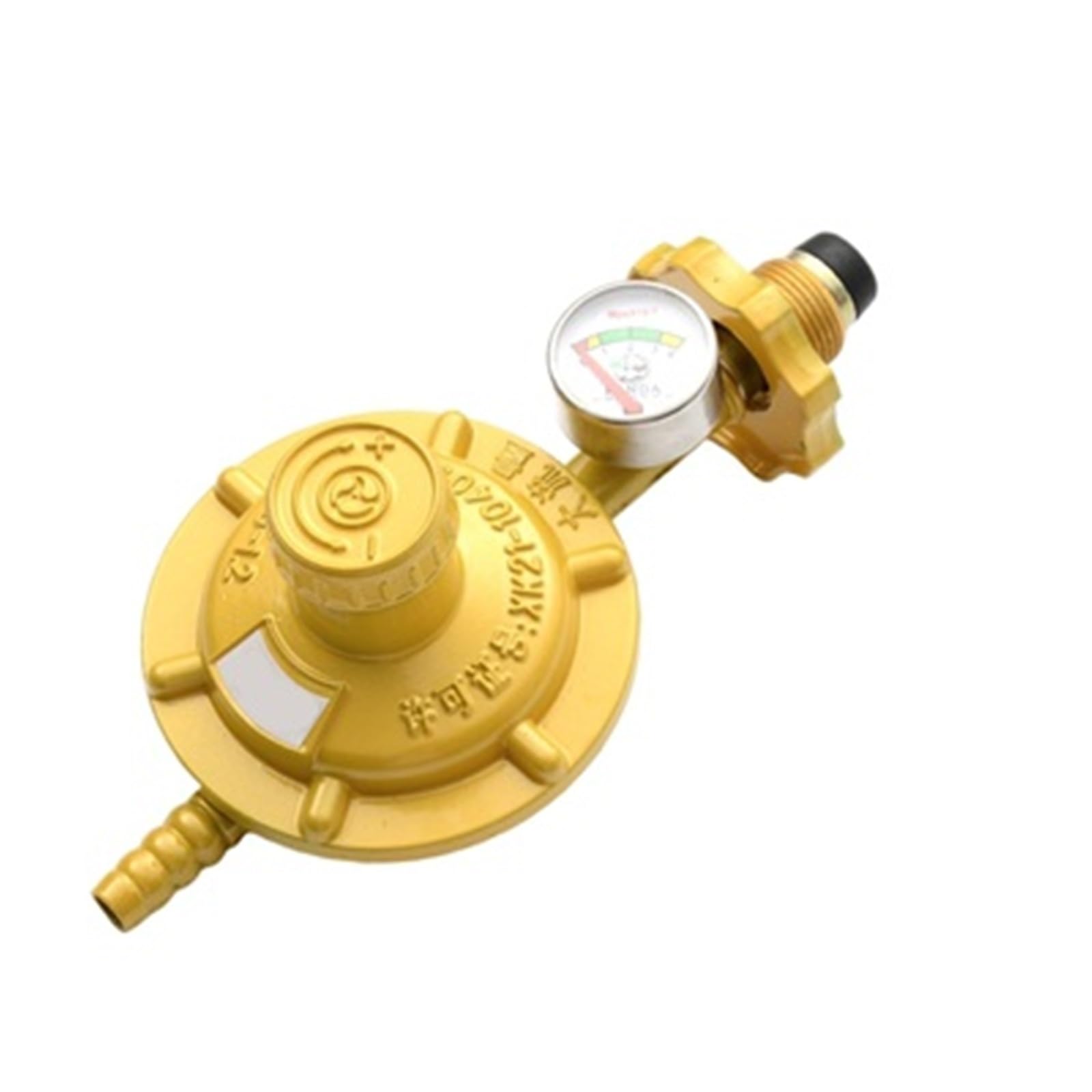 Trgyjgkf One Color For Household Liquefied Petroleum Gas Pressure Reducing Valve Explosion-Proof Stove Water Heater Adjustable Belt Meter(Silver-1)