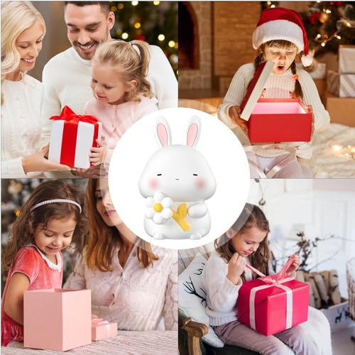 Lampe de lapin LED avec luminosité réglable pour table de chevet