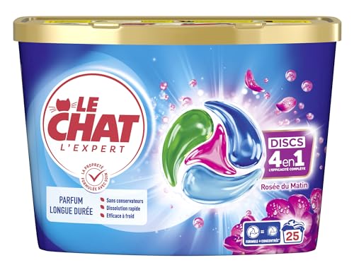 Le chat discs 4en1 lessive rosée du matin *25 lavages - vue 2