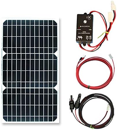 20W ソーラー発電蓄電ケーブルセット