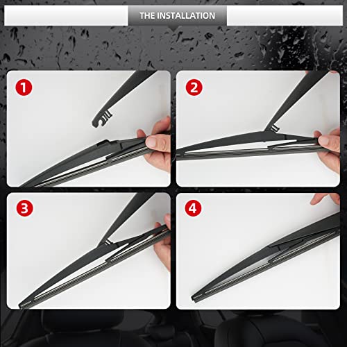 Image of Rear Windshield Wiper Blade and Arm for Mazda CX-5 2013-2025 | OEM Replacement for CX5 CX 5 Back Wipers Arm Blade Streak-Free Assembly All-season Automotive Parts