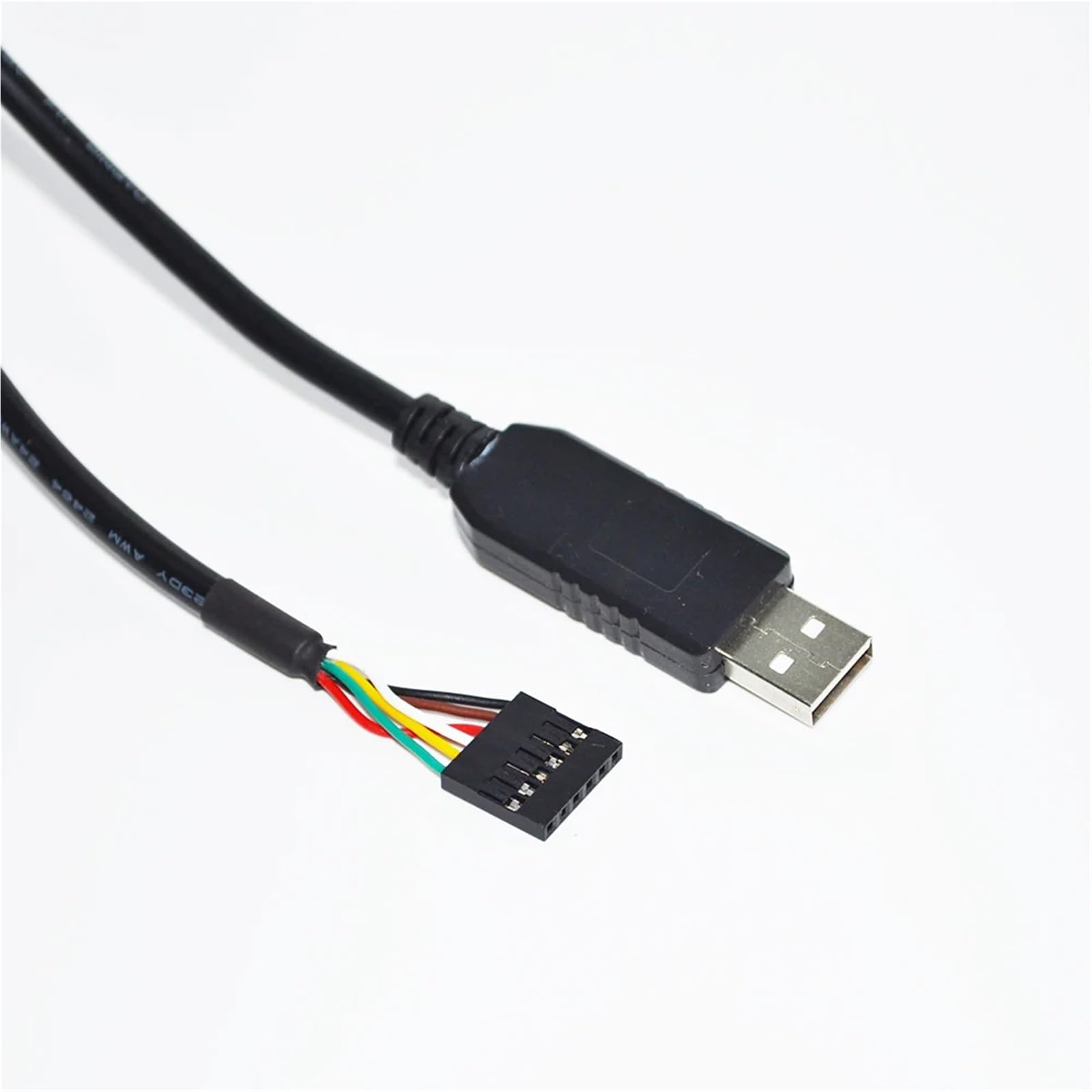 CONVERTITORE da USB A RS232 con Chip FT232RL 6 Pin 6 Vie Passo 0,1" Singolo in Linea SIL Jumper Cavo di AGGIORNAMENTO DEBUG(5 Metre,FT232RL 1X1 6P)