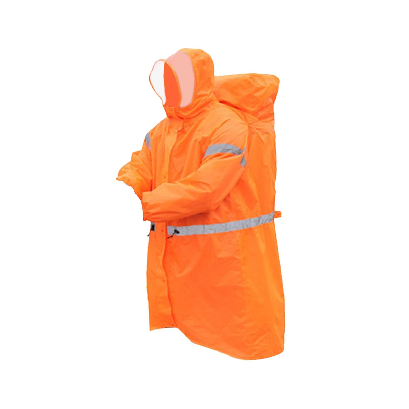 perfk Rucksack-Poncho, wasserdicht, Regenponcho mit Kapuze, für Herren und Damen, tragbar, für Erwachsene, Outdoor-Aktivitäten, Reisen, Winddicht, Wandern,