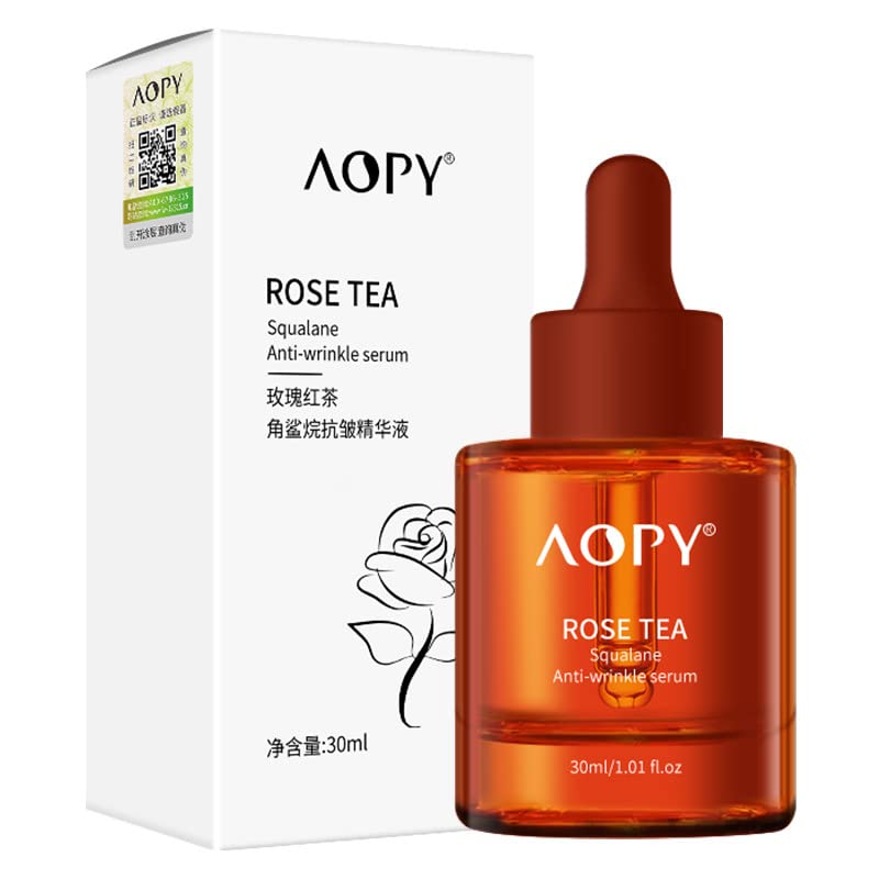 Miniatura 2 de Aceite de té negro rosa de 1.0fl oz, aceite de agua, líneas de luz hidratante, reafirmantes (rojo, talla única)