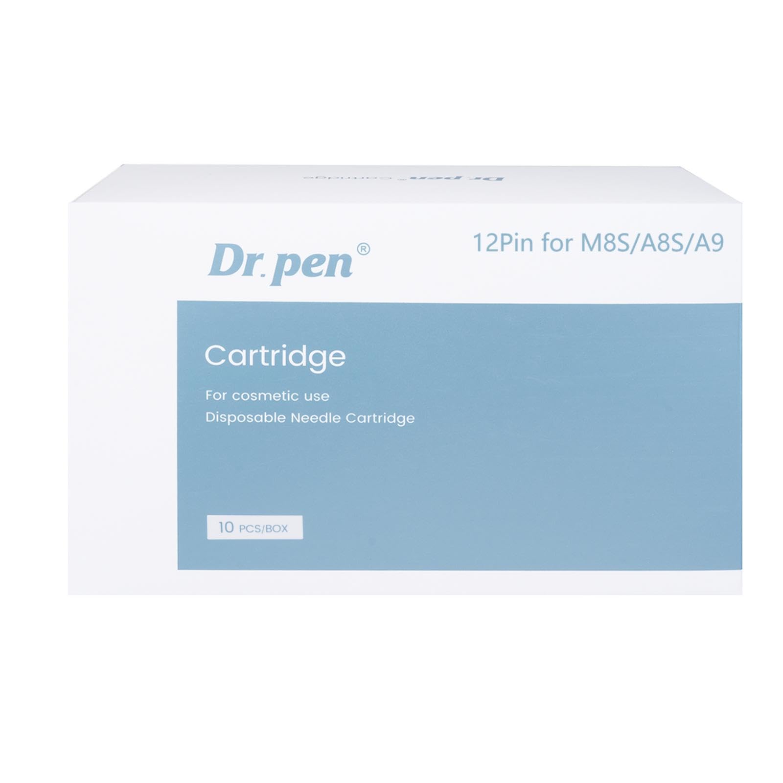 10 pezzi 12 pin dr pen Microneedling Cartridges, progettate per penna a micronago dr pen Ultima M8S A8S A9, utilizzate per cicatrici da acne, cicatrici approfondite e smagliature